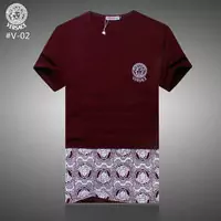 tee-shirt versace coton stretch harf red